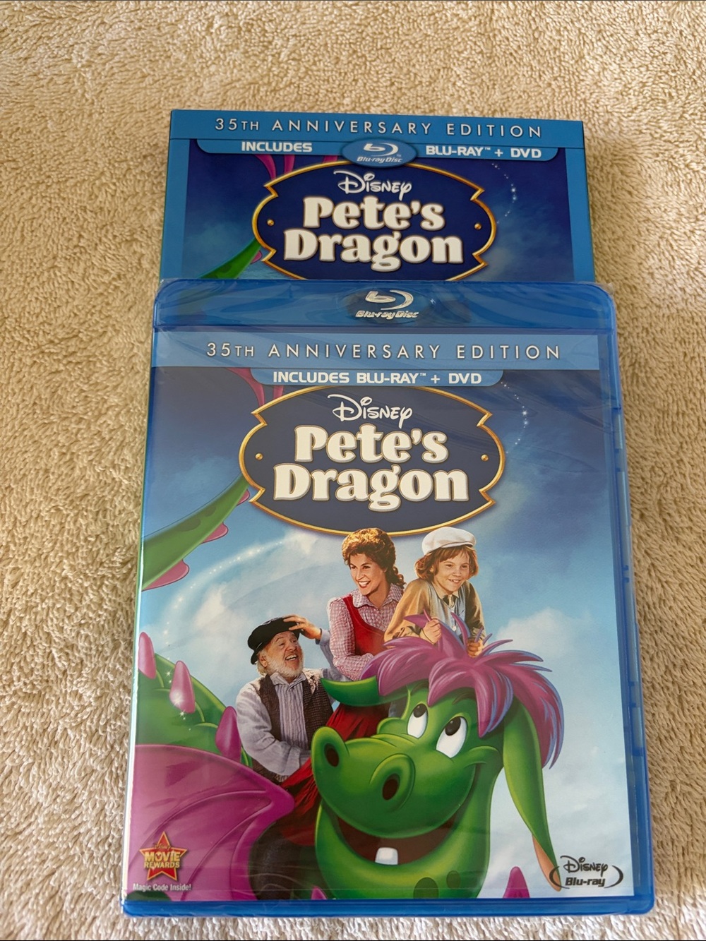 Disney Pete's Dragon Blu-ray + DVD - 35th anniversary edition New! Sealed!